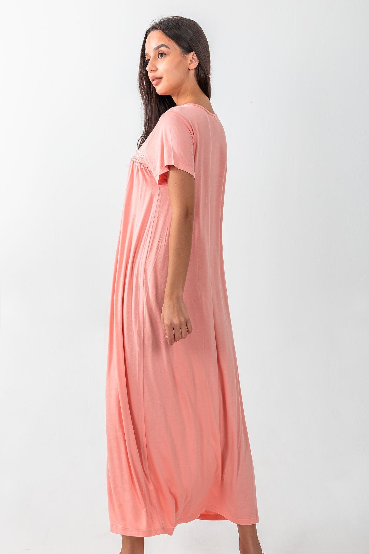 sachin and babi light blue dress Buy - Rose pink embroidered yoke dress