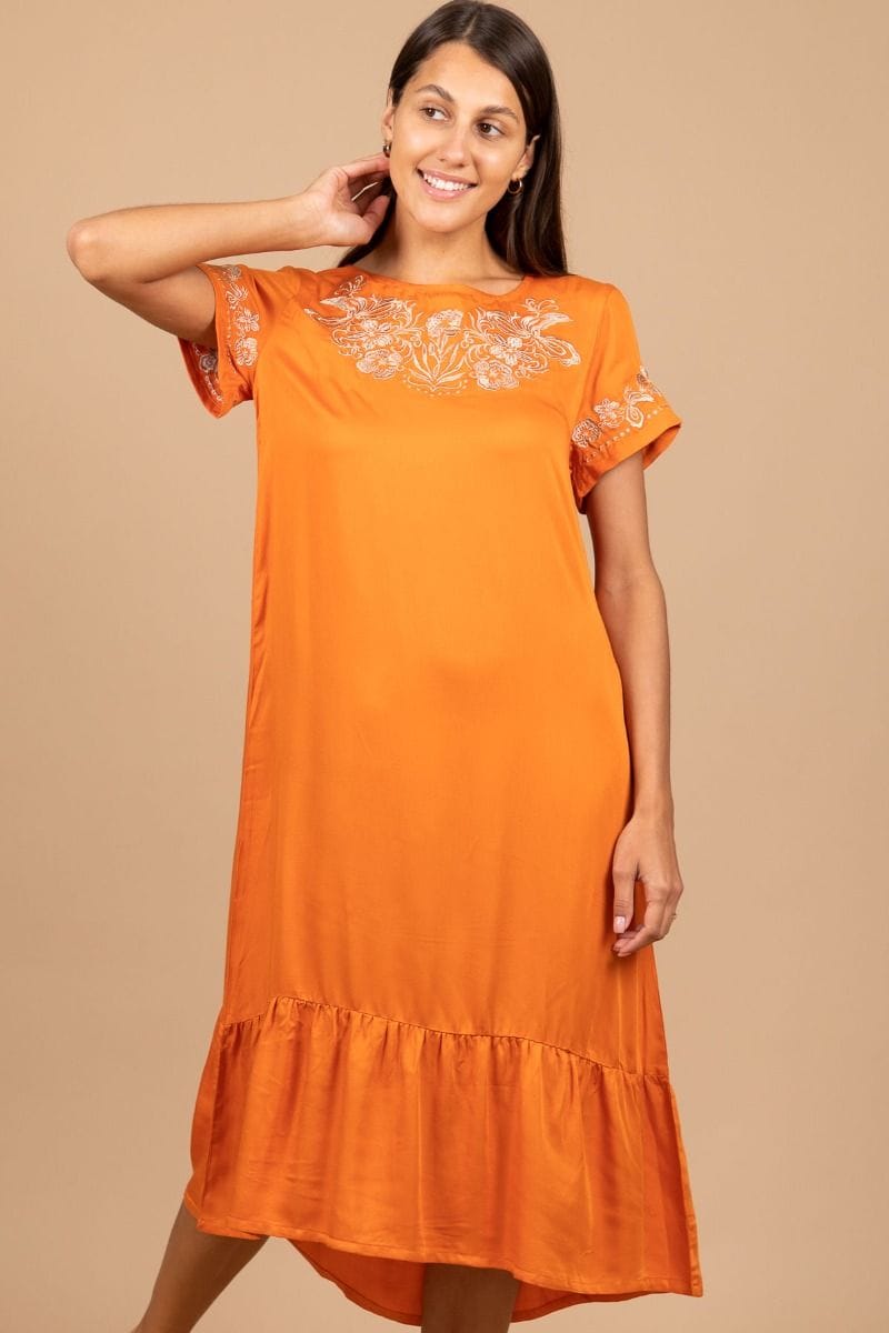 red and orange bridesmaid dresses Customized Admirable Bridesmaid Dress Cheap Orange Bridesmaid Dresses  BRK015 – SELINADRESS