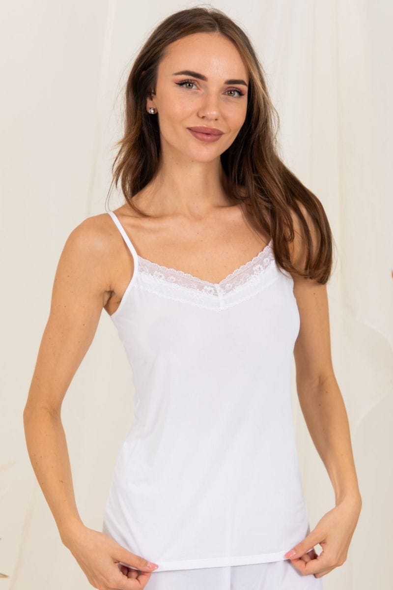 Ladies White Lace Camisole